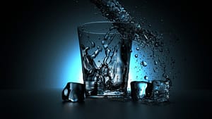 Water with glass