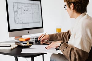 woman at computer