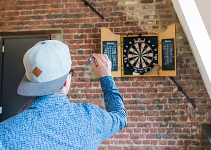playing dart
